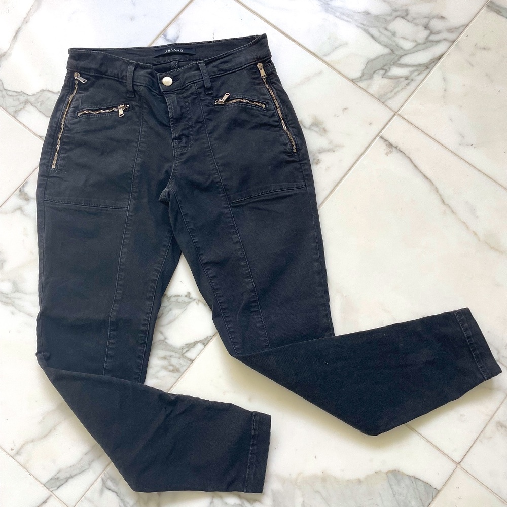 J Brand Genesis style  Utility pants-Denim with cool Zipper accents- Size 25